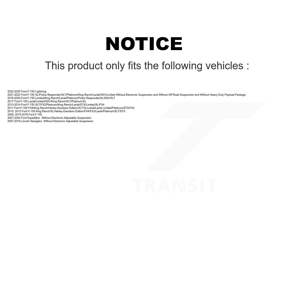 [Front] Suspension Strut Hardware Kit pour Ford F-150 Expédition Lincoln Navigator