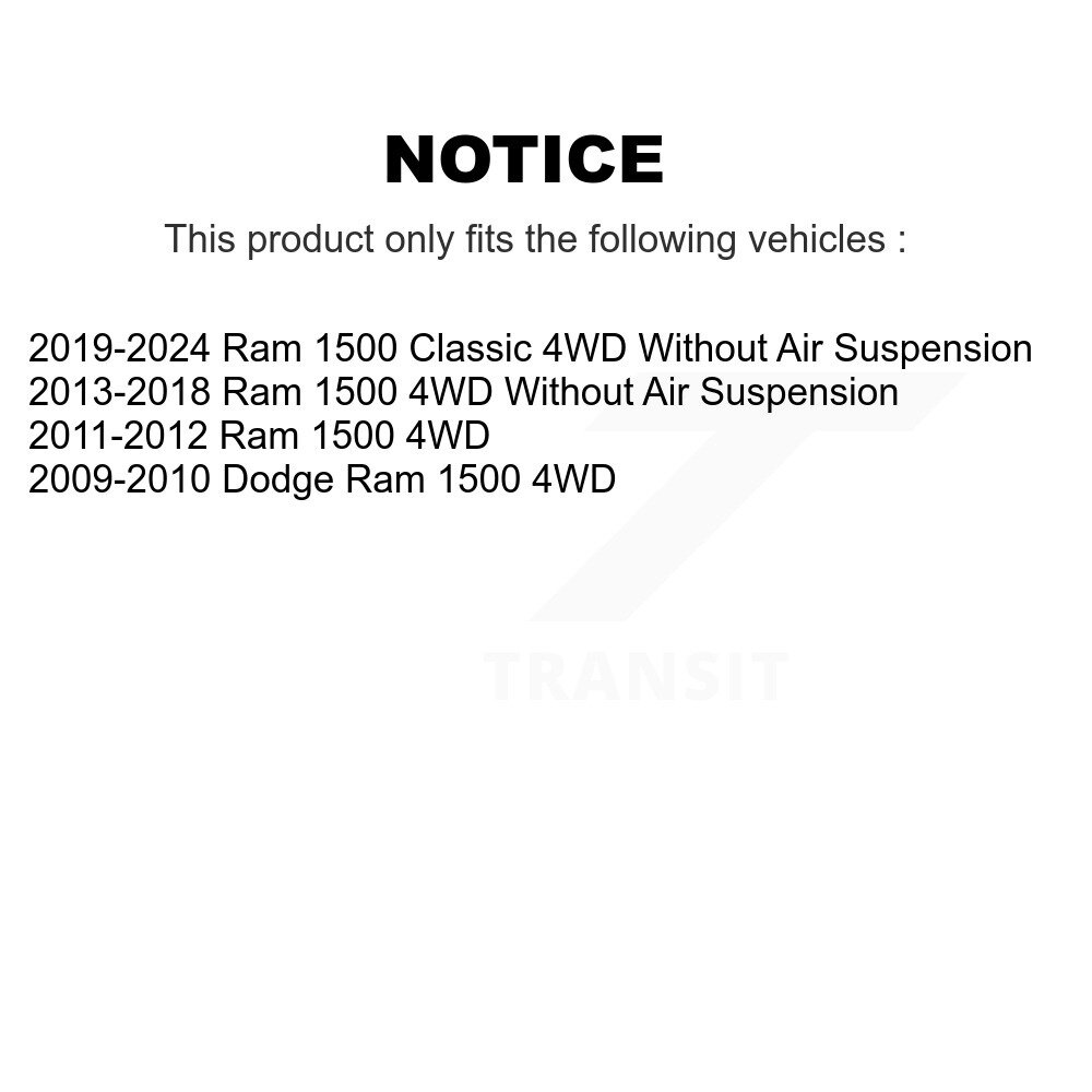 [Front] Kit hardware de suspension avant pour ram 1500 Classic Dodge 4WD 73-907930