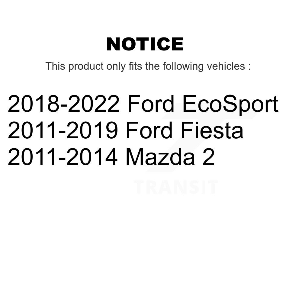 [Arrière] Kit Hardware Strut pour Ford Fiesta EcoSport Mazda 2 73-907997