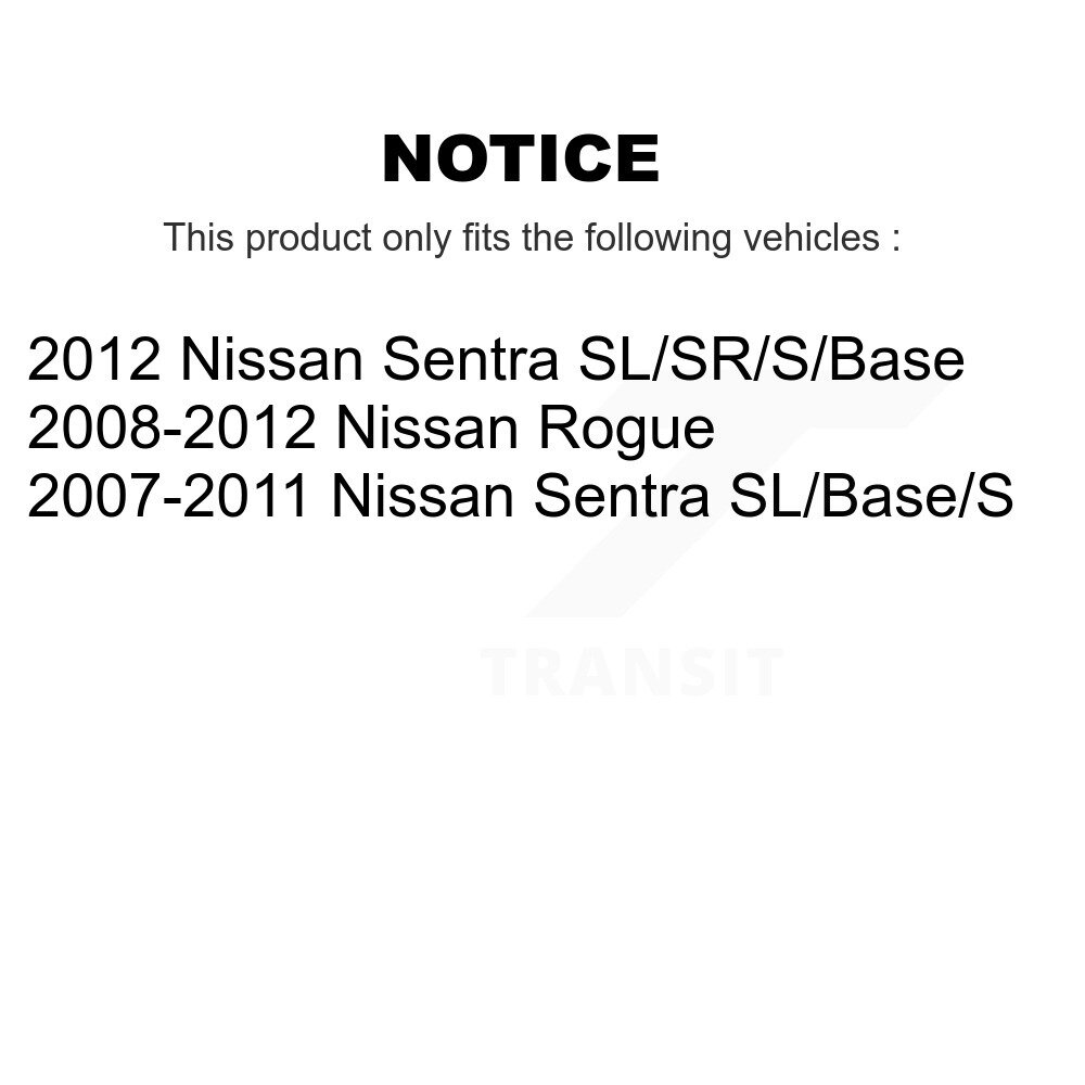 [Avant droite] Hardware de suspension avant droite Kit pour Nissan Rogue Sentra 73-908915