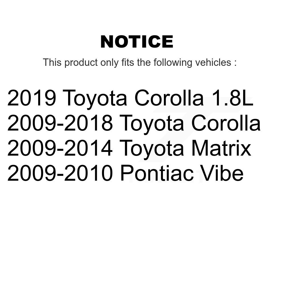 [Front] Matériel de suspension avant Kit pour Toyota Corolla Matrix Vibe Pontiac