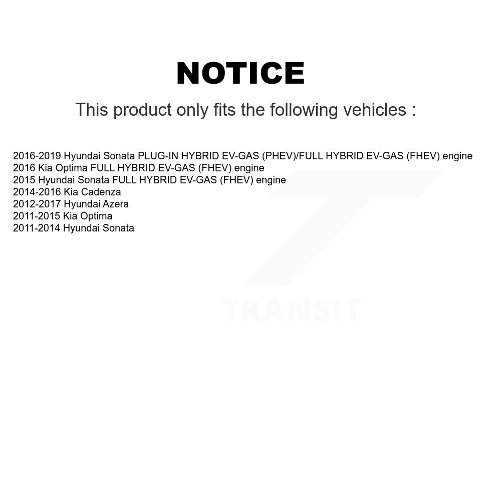[Front] Matériel de suspension avant Kit pour Hyundai Sonata Kia Optima Cadenza Azera
