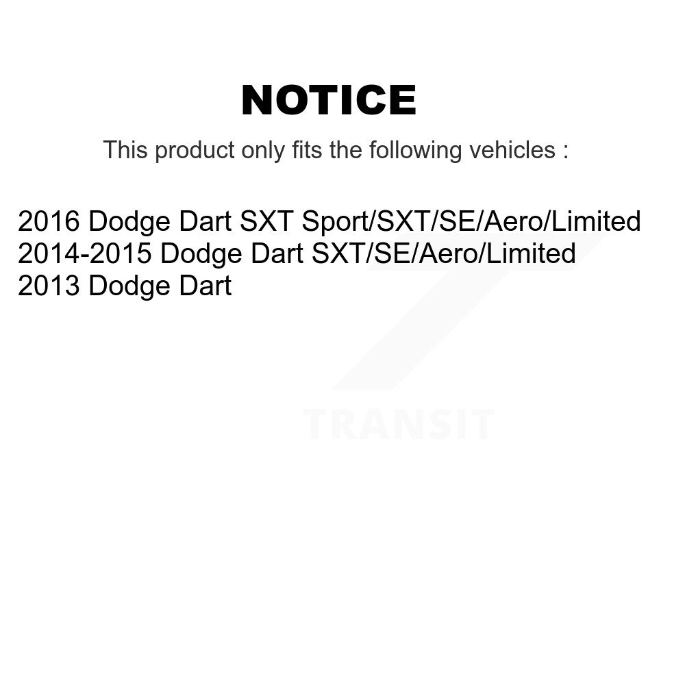 [Avant droite] Kit de fixation de jambe de suspension avant droite pour Dodge Dart 73-909986