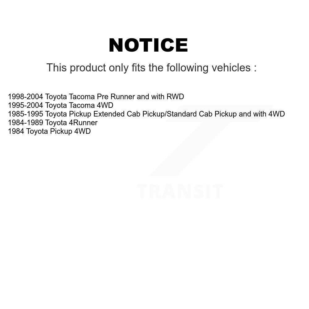 [Arrière] Amortisseur arrière pour Toyota Tacoma Pickup 4Runner 78-37114