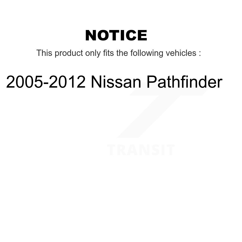 [Arrière] Absorbeur de choc arrière pour 2005-2012 Nissan Pathfinder 78-37274