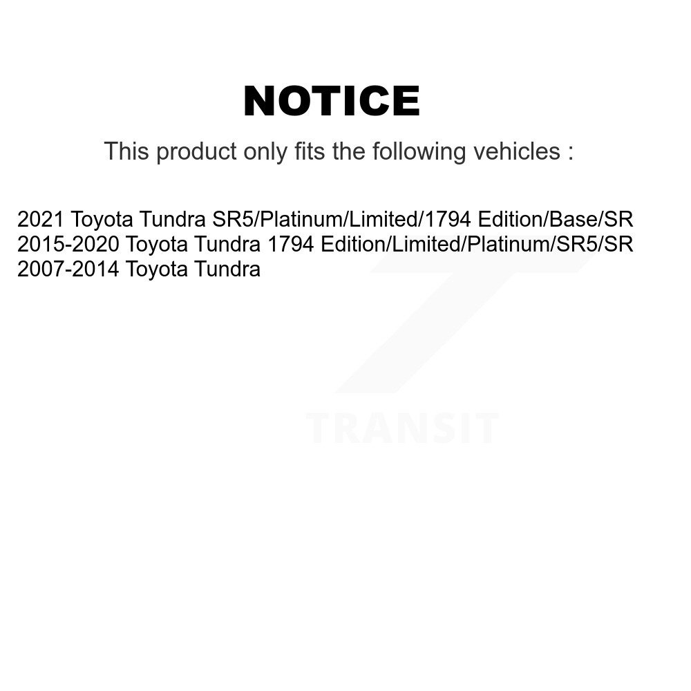 [Arrière] Absorbeur de choc arrière pour Toyota Tundra 78-37298
