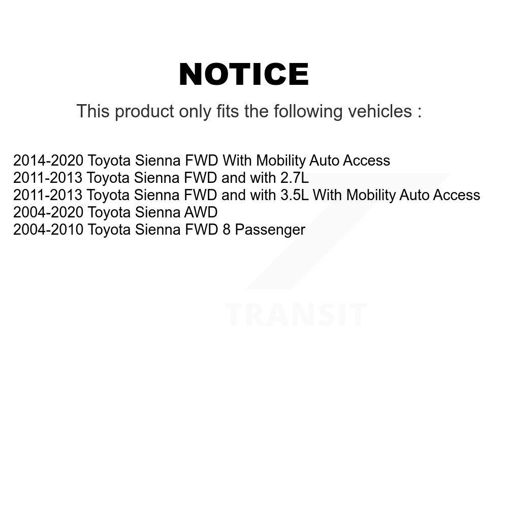 [Arrière] Absorbeur de choc arrière pour Toyota Sienna 78-37301