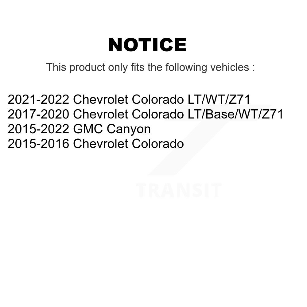 [Arrière] Absorbeur de choc arrière pour Chevrolet Colorado GMC Canyon 78-37351