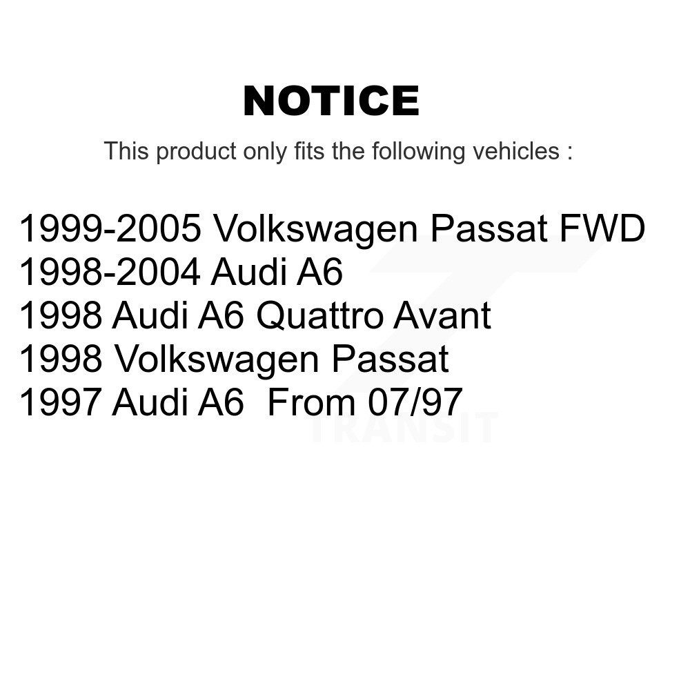 [Arrière] Absorbeur de choc arrière pour Volkswagen Passat Audi A6 Quattro 78-39102