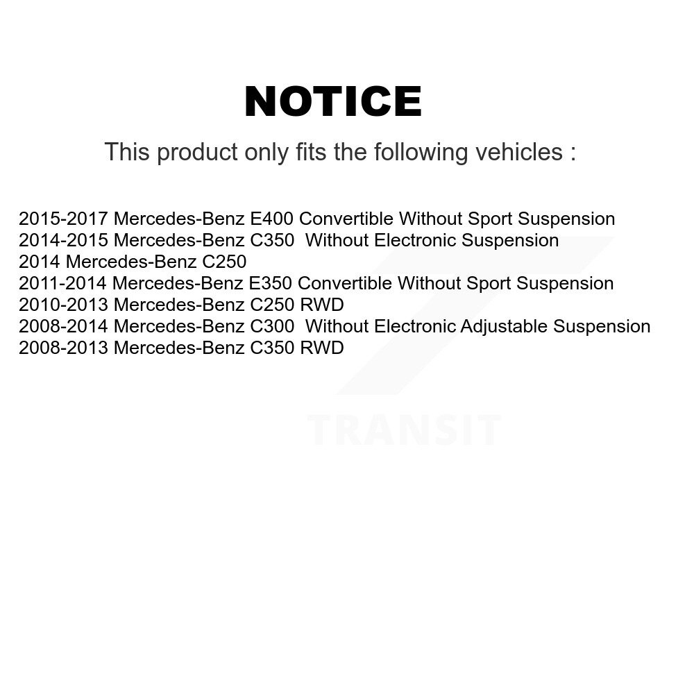 [Arrière] Amortisseur arrière pour Mercedes-Benz C300 C250 C350 78-39130