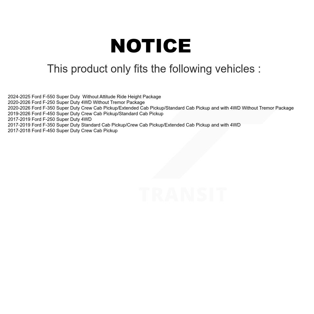 [Arrière] Amortisseur arrière pour Ford F-350 Super Duty F-250 F-450 78-550066