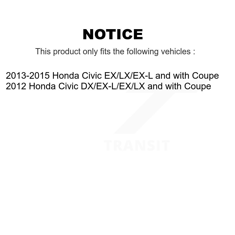 [Arrière] Absorbeur de choc arrière pour Honda Civic 78-5505