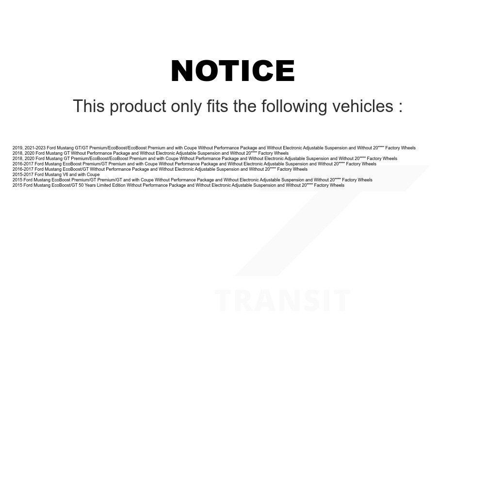 [Arrière] Absorbeur de choc arrière pour Ford Mustang 78-5512