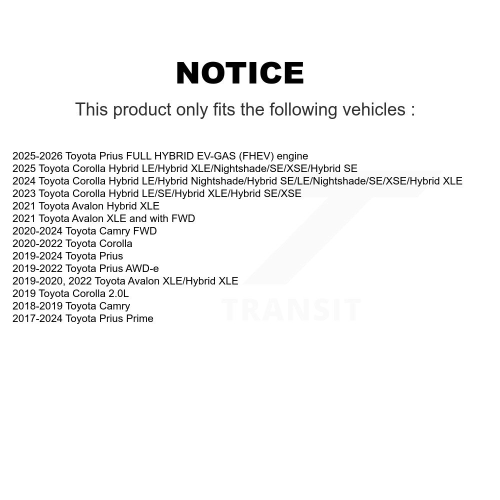 [Arrière] Amortisseur arrière pour Toyota Corolla Camry Prius Avalon 78-5555