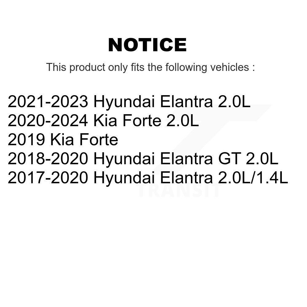 [Arrière] Absorbeur de choc arrière pour Hyundai Elantra Kia Forte GT 78-5562