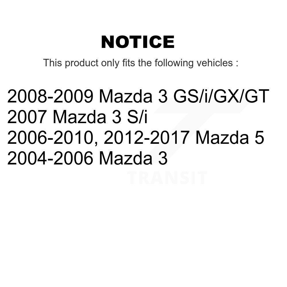 [Arrière] Absorbeur de choc arrière pour Mazda 3 5 78-5607