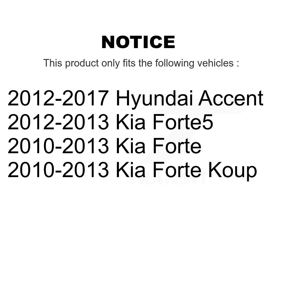[Arrière] Absorbeur de choc arrière pour Hyundai Accent Kia Forte Koup Forte5 78-5672