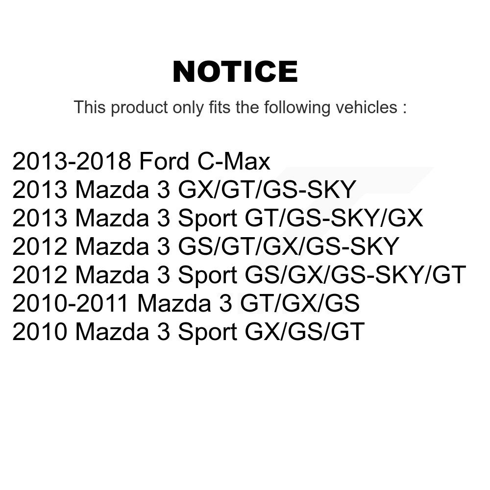 [Arrière] Absorbeur de choc arrière pour Mazda 3 Ford C-Max Sport 78-5697