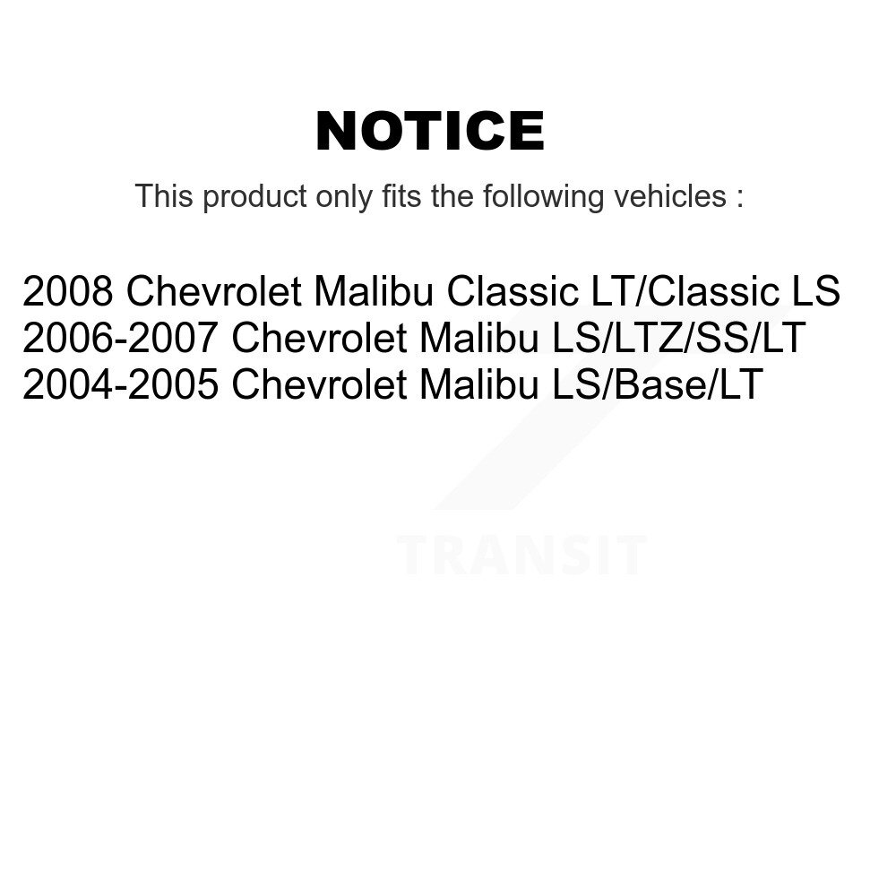 [Arrière] Absorbeur de choc arrière pour Chevrolet Malibu 78-5780