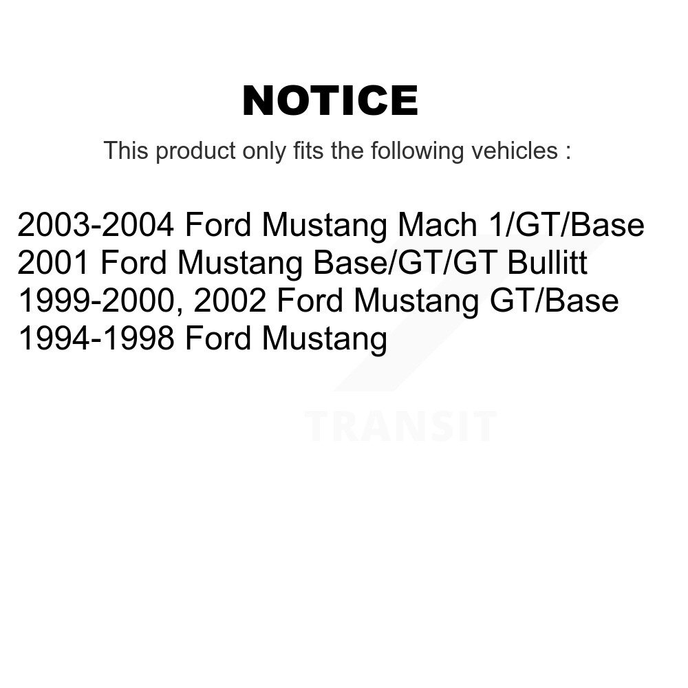 [Arrière] Absorbeur de choc arrière pour Ford Mustang 78-5968