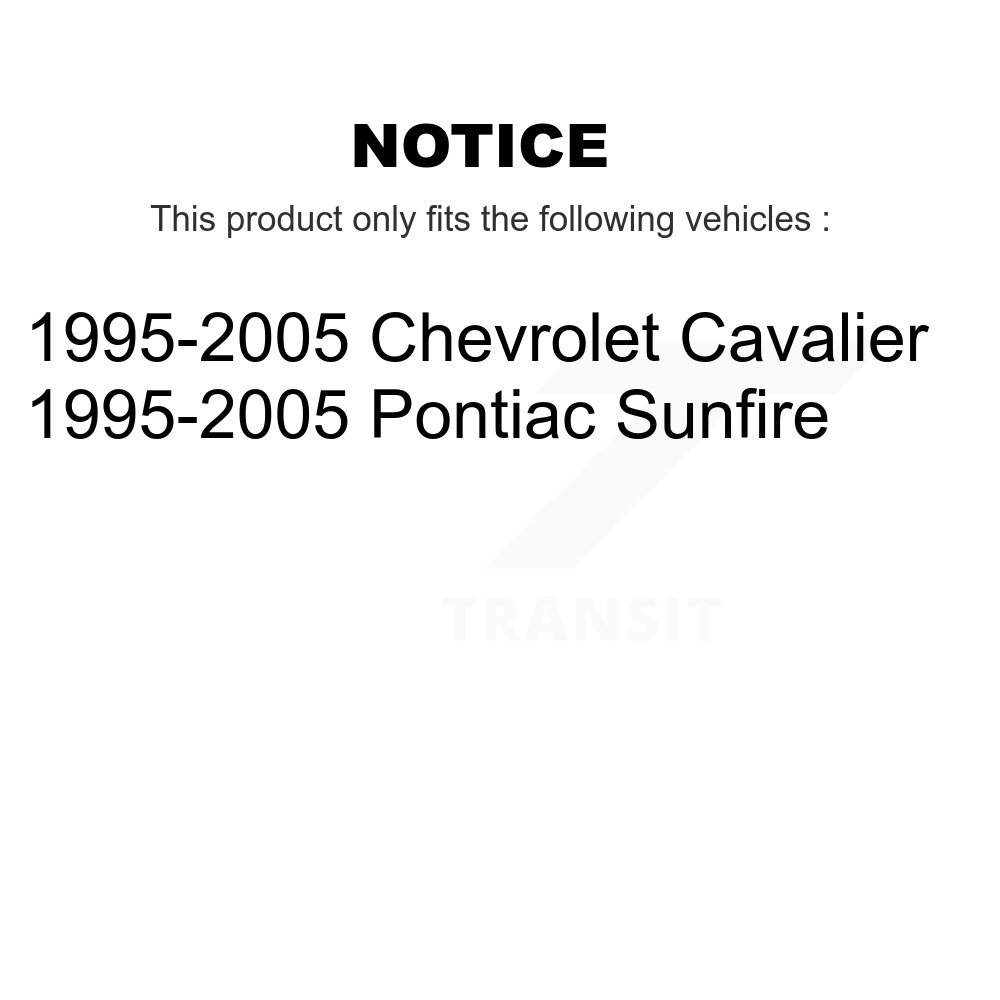 [Arrière] Suspension arrière pour 1995-2005 Chevrolet Cavalier Pontiac Sunfire 78-71281