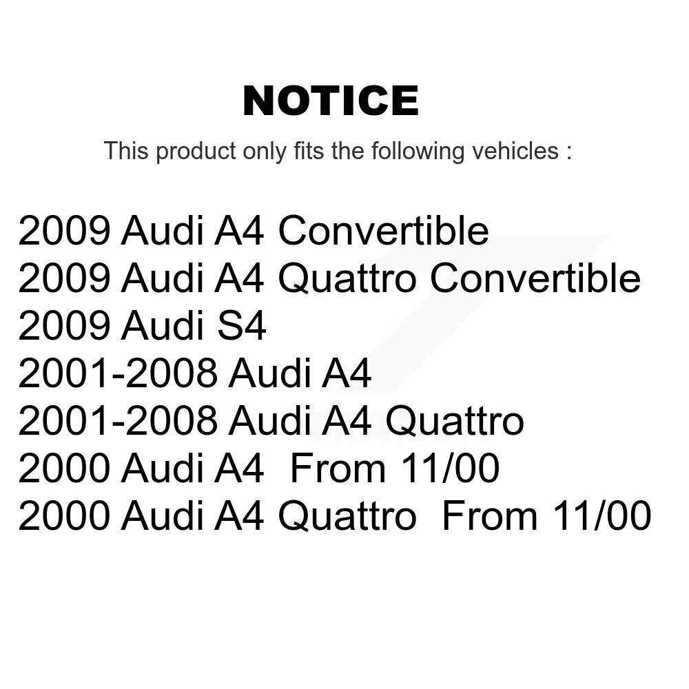 [Arrière] Support de suspension arrière pour Audi A4 Quattro S4 78-71332