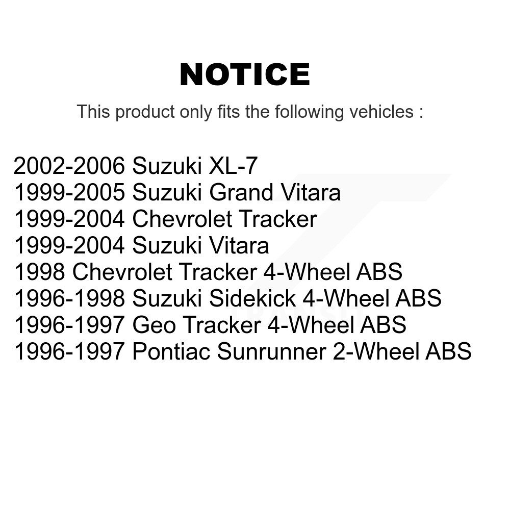 [Avant droite] Suspension avant droite pour traqueur Suzuki Chevrolet Grand Vitara XL-7 Geo