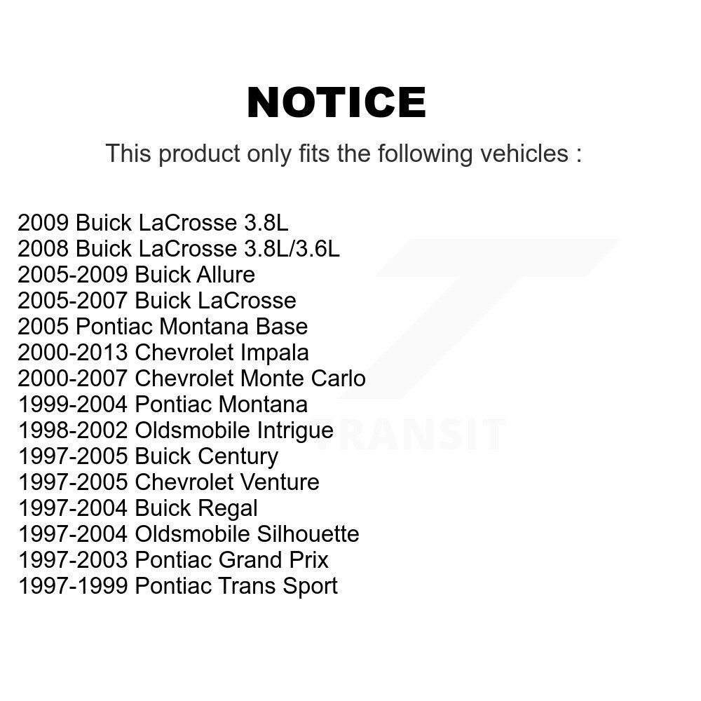 [Front] Front Suspension Strut For Chevrolet Impala Buick LaCrosse Pontiac Montana Monte