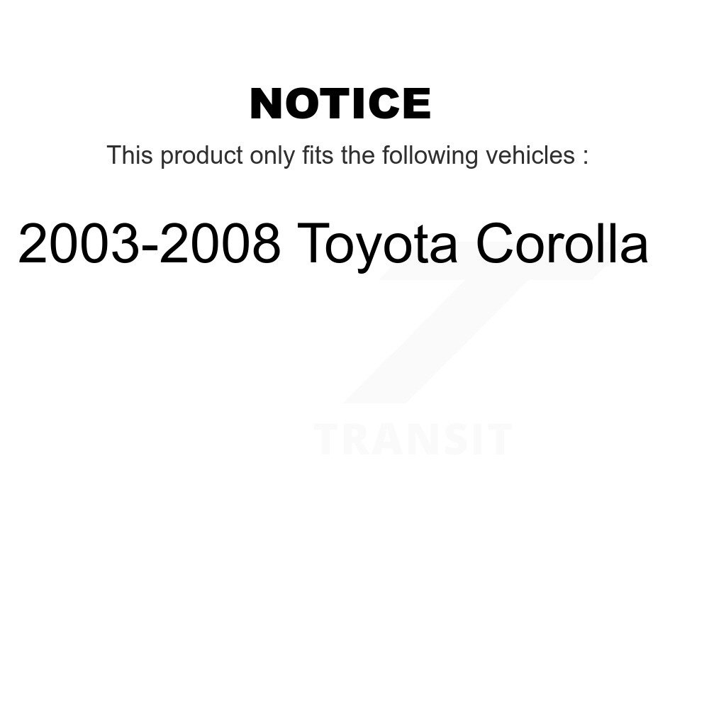 [Avant droite] Suspension avant droite pour Toyota Corolla 2003-2008 78-72114
