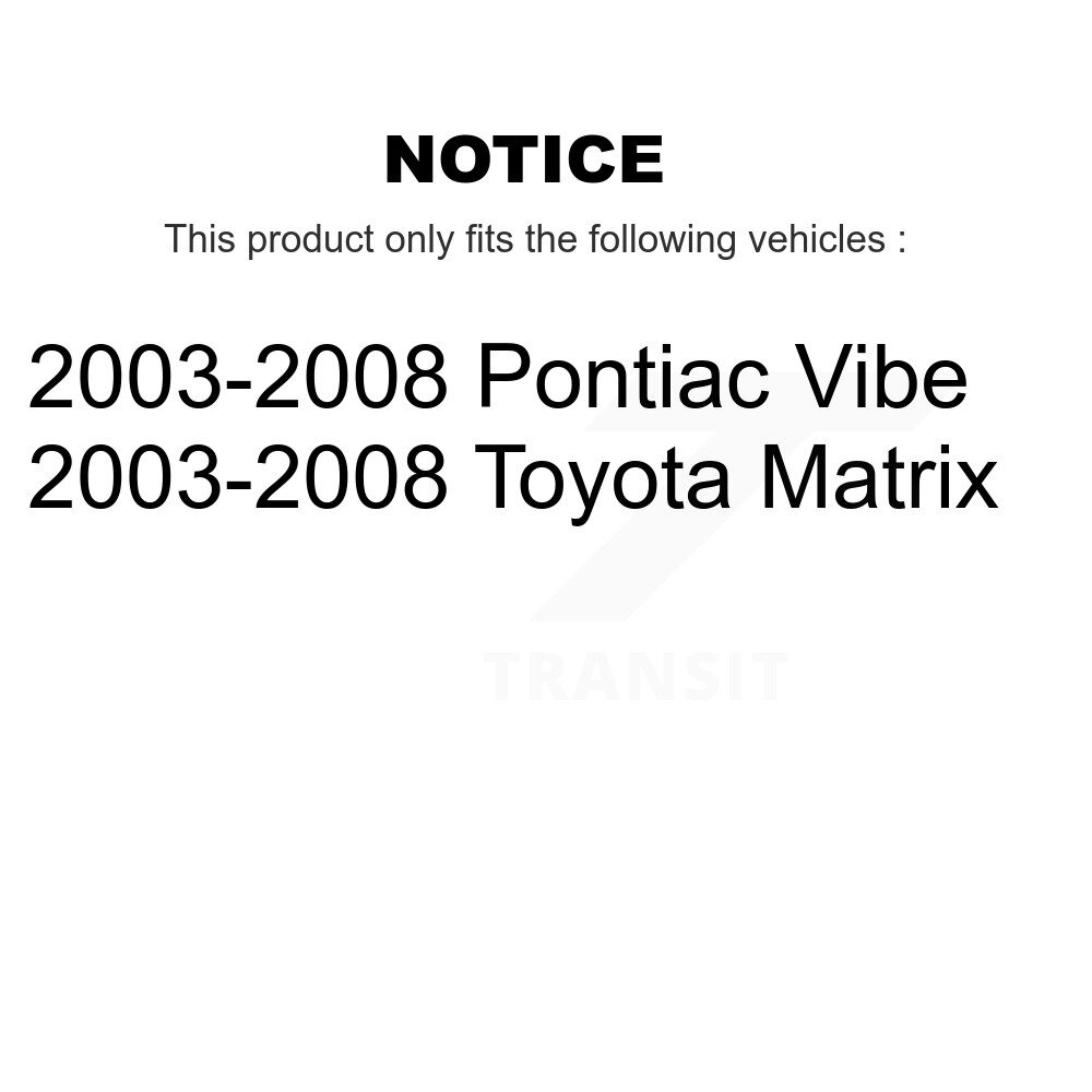 [Avant droite] Suspension avant droite pour 2003-2008 Vibe Pontiac Toyota Matrix 78-72116