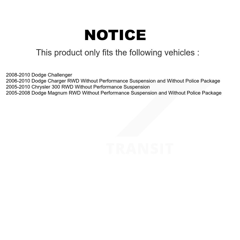 [Front] Support de suspension avant pour Dodge Chrysler 300 Chargeur Challenger Magnum 78-72248