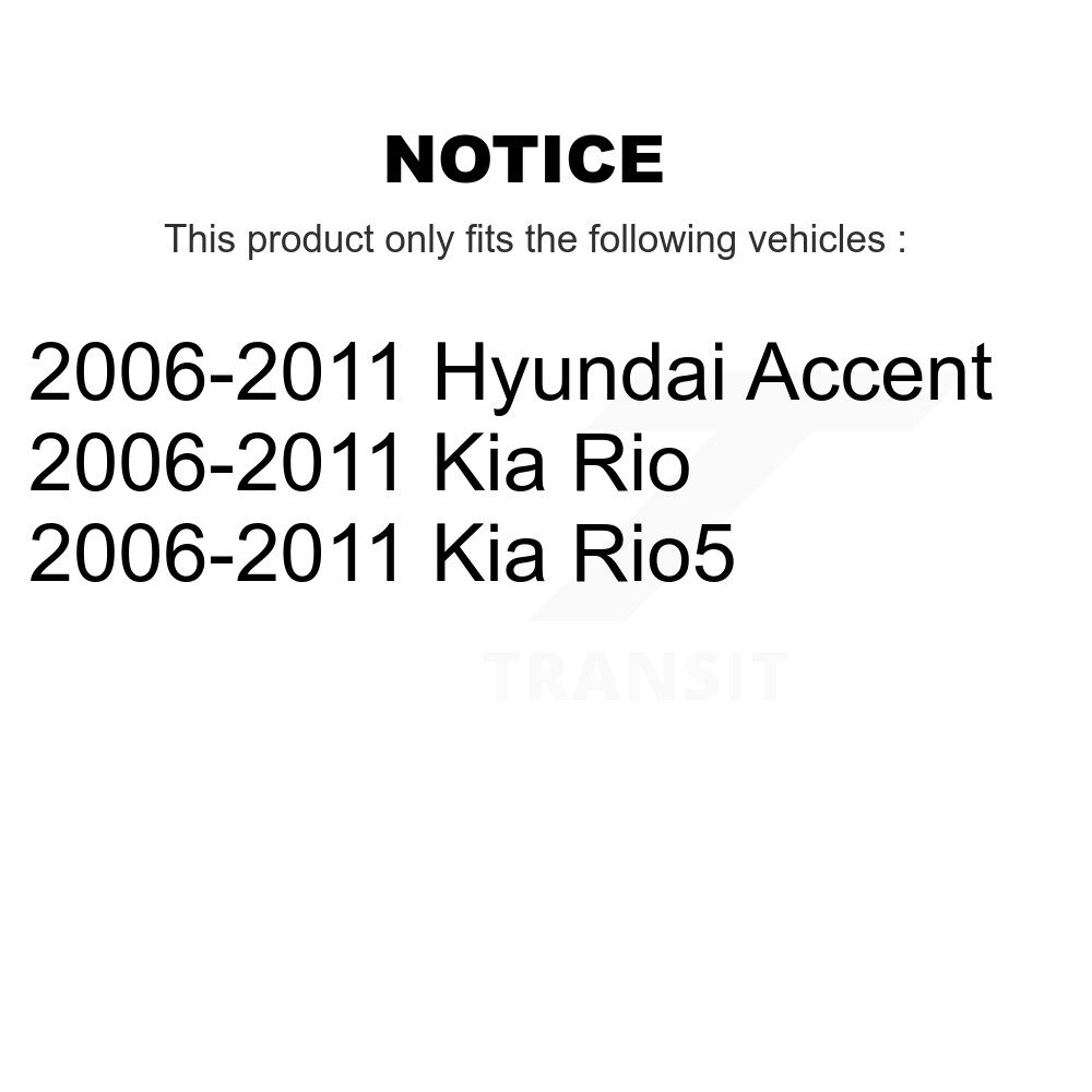 [Avant droite] Suspension avant droite pour 2006-2011 Accent Hyundai Kia Rio Rio5 78-72297