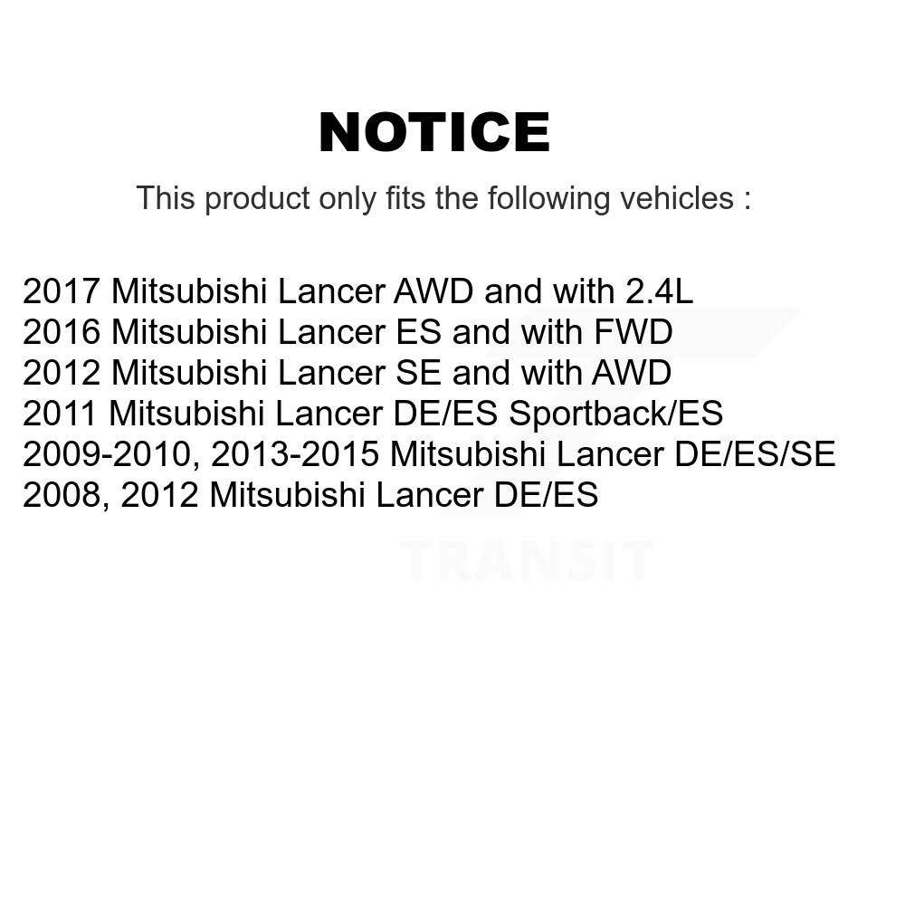 [Arrière] Suspension arrière jambe de force pour Mitsubishi Lancer 78-72399