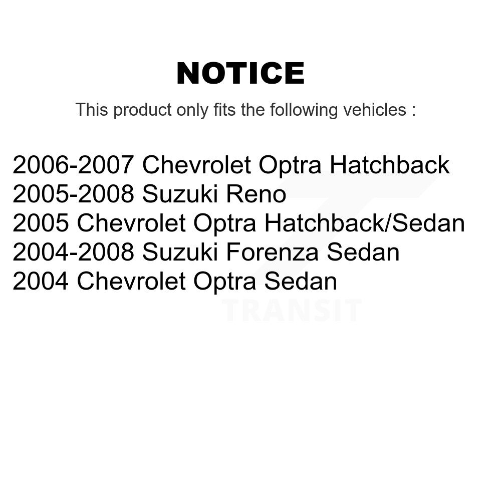 [Arrière droite] Suspension arrière droite pour Chevrolet Optra Suzuki Forenza Reno 78-72451