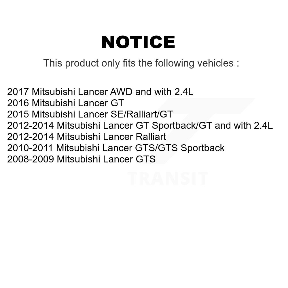 [Front Left] Suspension avant gauche pour Mitsubishi Lancer 78-72505