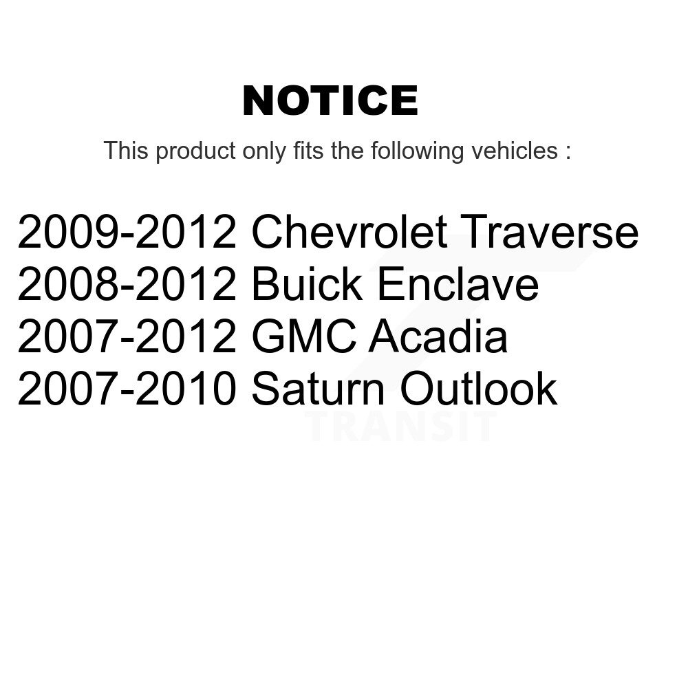 [Front] Strut de suspension avant pour GMC Acadia Buick Enclave Chevrolet Traverse Saturne