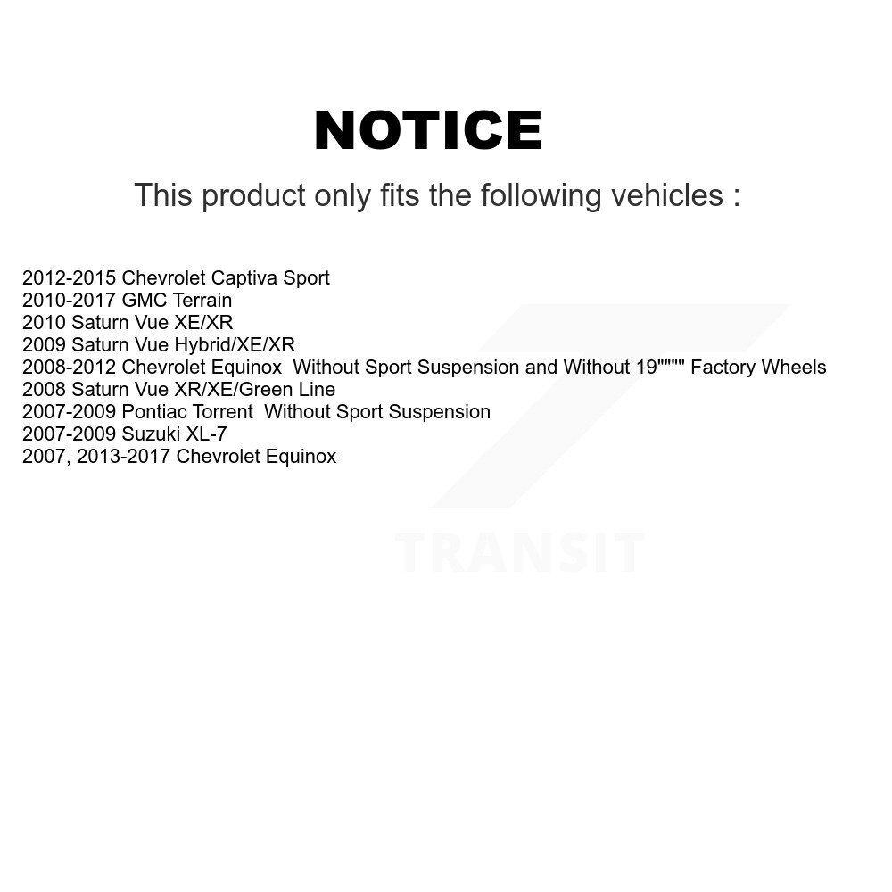 [Front Left] Front Left Suspension Strut For Chevrolet Equinox GMC Terrain Pontiac Torrent
