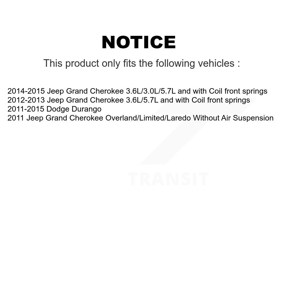 [Front] Strut de suspension avant pour Jeep Grand Cherokee Dodge Durango 78-72546