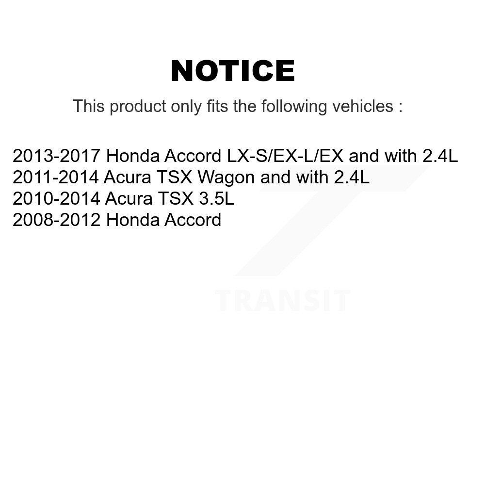 [Arrière] Suspension arrière pour 2008-2012 Honda Accord 78-72563