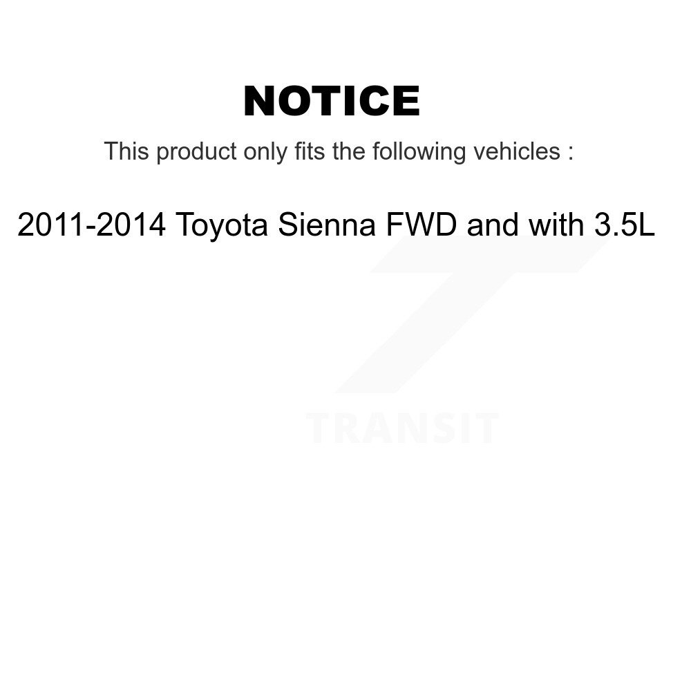 [Front Left] Suspension avant gauche pour Toyota Sienna FWD 2011-2014 avec 3,5L 78-72782