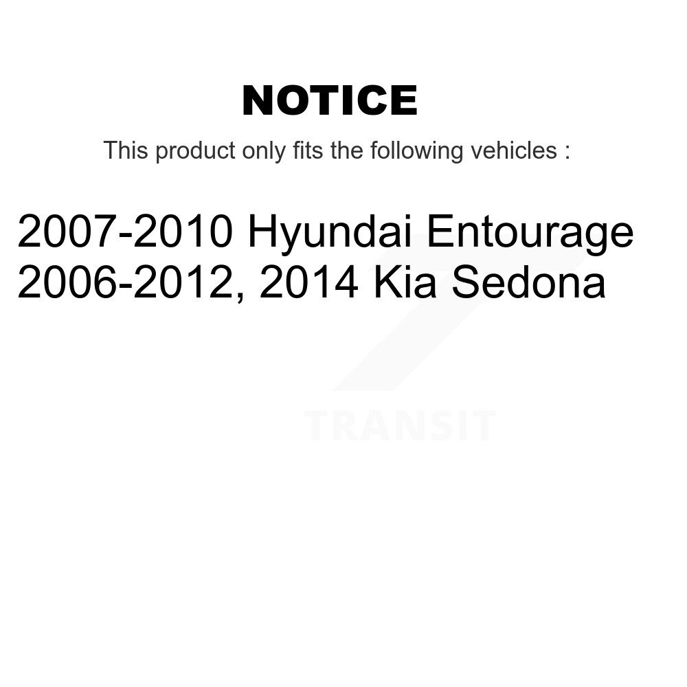 [Front Left] Suspension avant gauche pour Kia Sedona Hyundai Entourage 78-72918