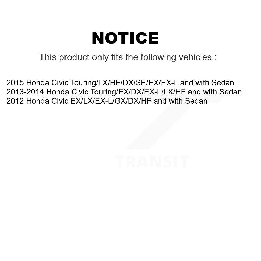 [Front Left] Suspension avant gauche pour Honda Civic 78-72926
