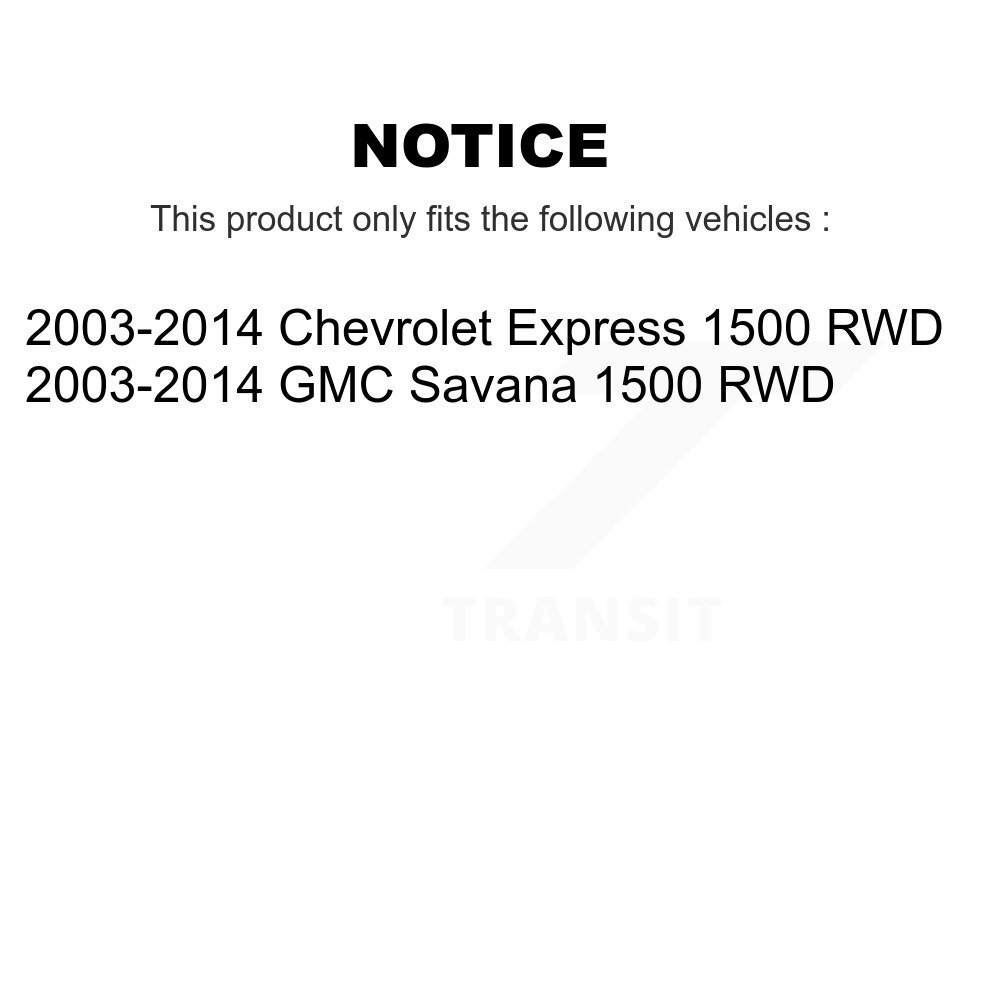 [Front] Absorbeur de choc avant pour Chevrolet Express 1500 GMC 2003-2014 Savana RWD