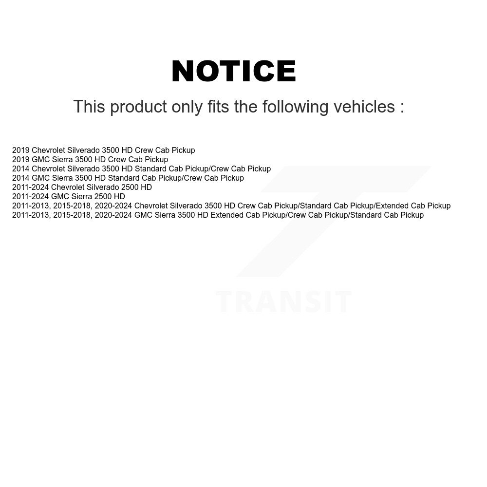 [Arrière] Absorbeur de choc arrière pour GMC Chevrolet Sierra 2500 HD Silverado 3500 78-911303