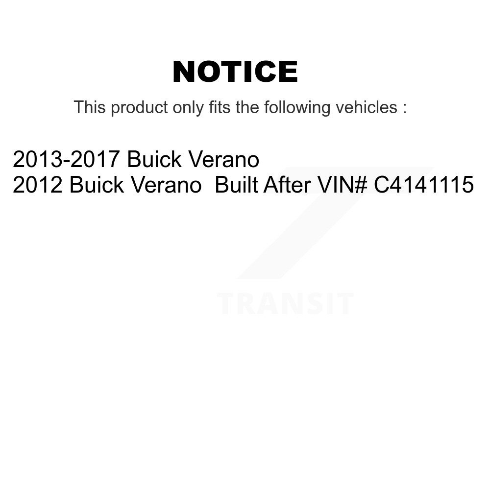 [Front Left] Assemblage du printemps de la suspension avant gauche pour Buick Verano 78A-11055