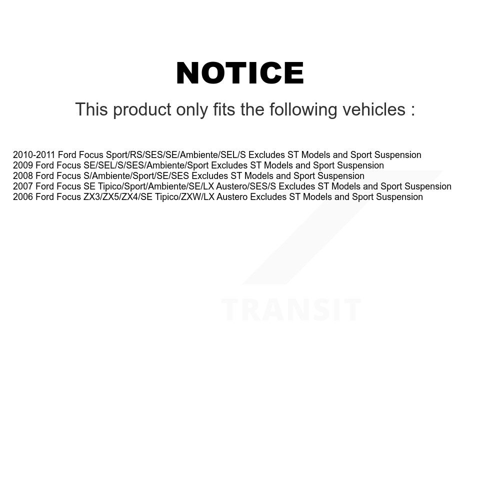 [Avant droite] Assemblage du printemps de la bobine de suspension avant droite pour Ford Focus 78A-11084