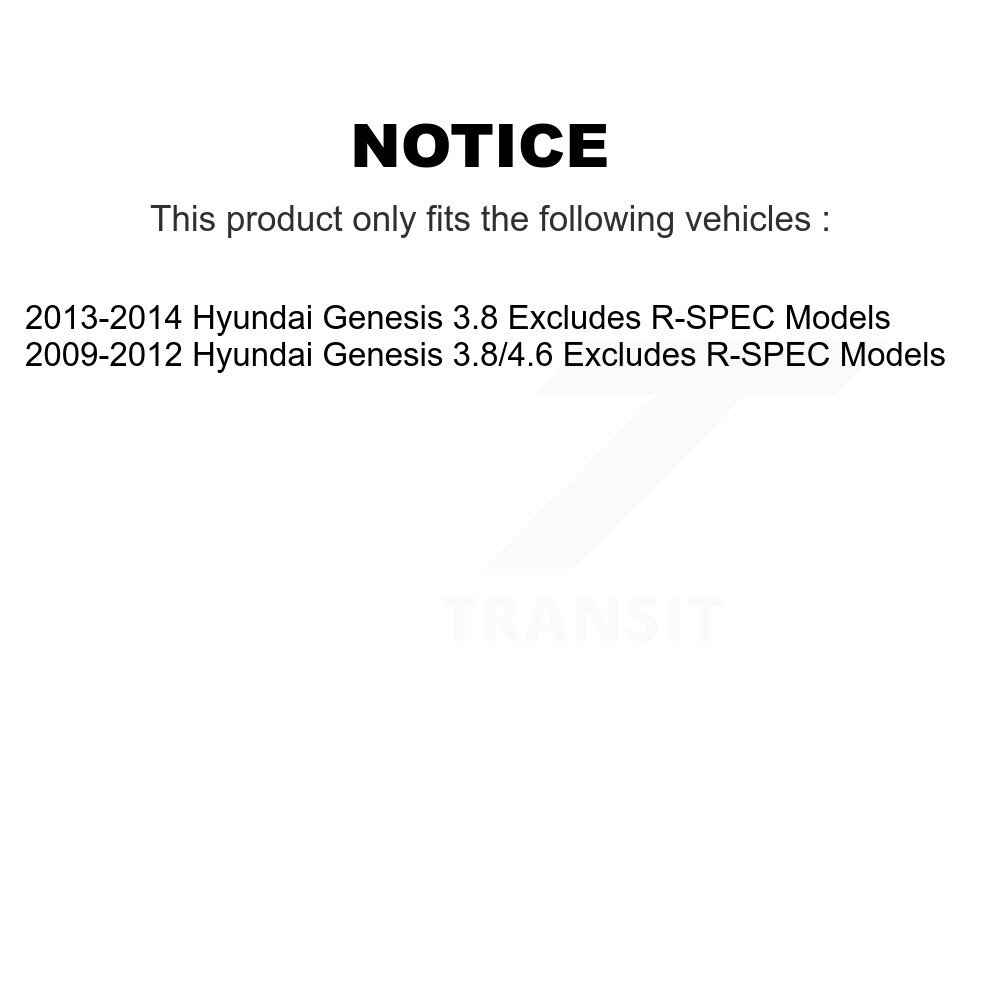 [Front Left] Suspension avant gauche Strut Coil Spring Assembly pour Hyundai Genesis 78A-11165