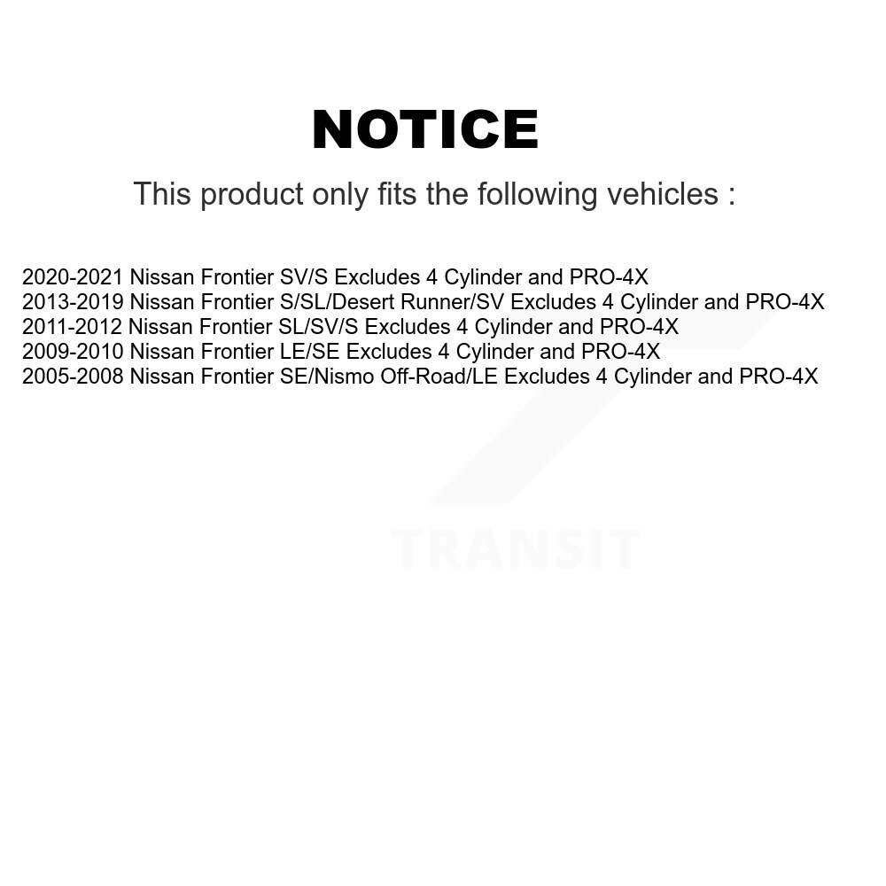 [Front] Assemblage de printemps de la bobine de suspension avant pour Nissan Frontier 78A-11296