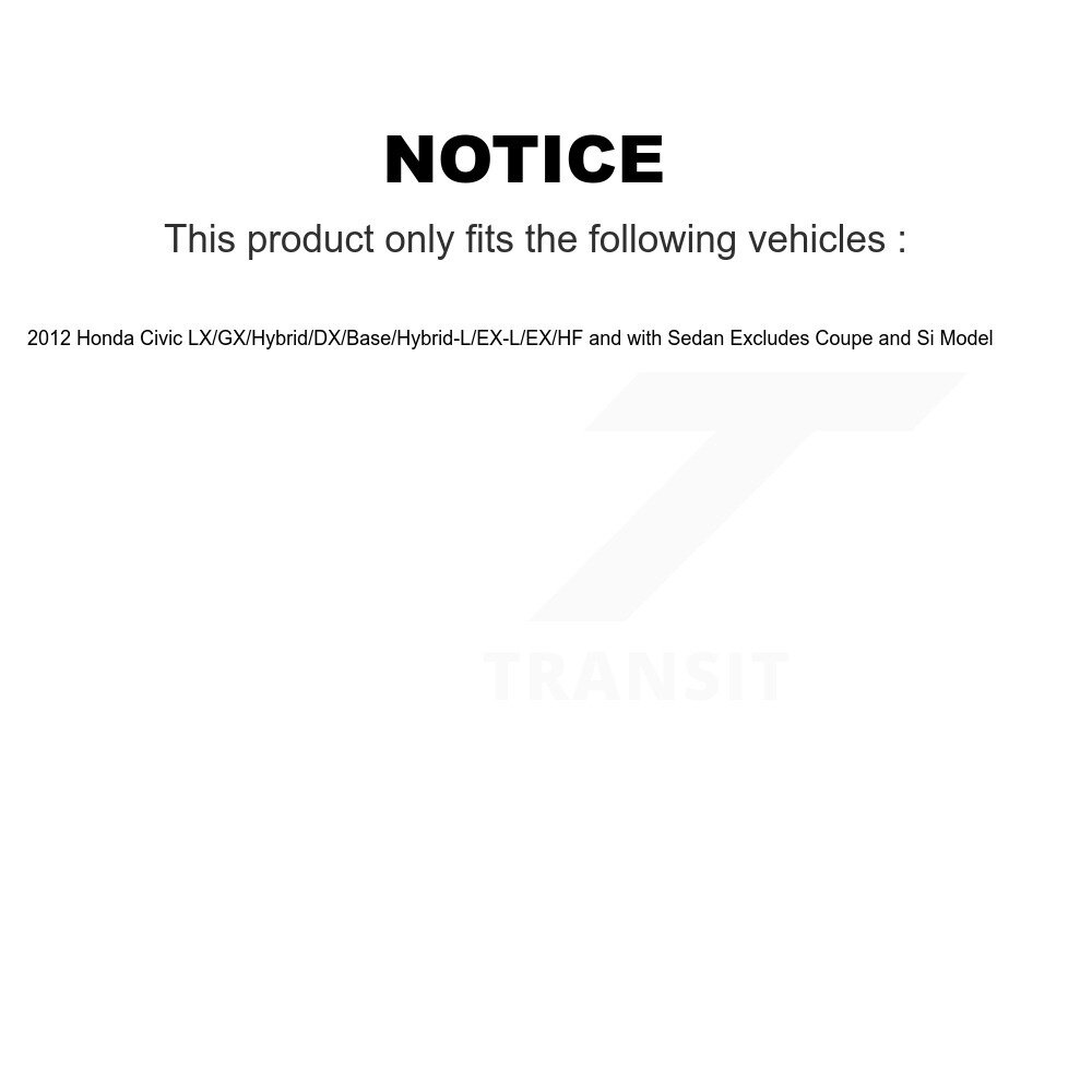 [Front Left] Suspension avant gauche Strut Coil Spring Assemblage pour Honda Civic 78A-11323
