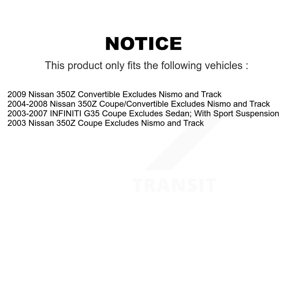 [Avant droite] Assemblage de ressort de suspension avant droite pour bobines pour INFINITI G35 Nissan 350Z